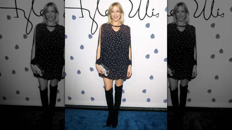 Jessy Schram arrives at the Tyler Ellis Celebrates 5th Anniversary and launch of Tyler Ellis x Petra Flannery Collection.