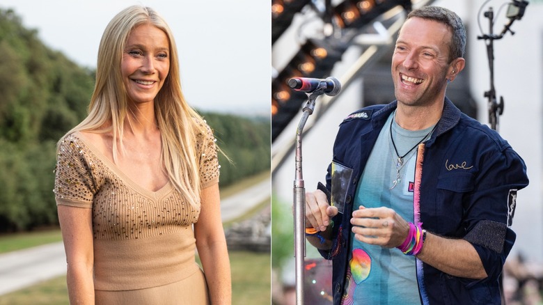 Composite image of exes Gwyneth Paltrow and Chris Martin
