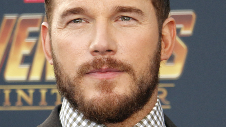 Chris Pratt with serious expression