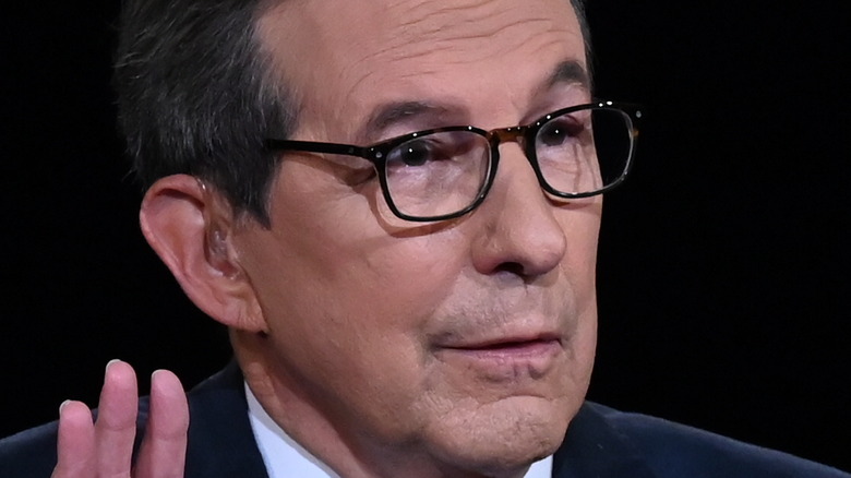 Chris Wallace looking off camera