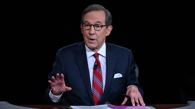 Chris Wallace moderating the presidential debate