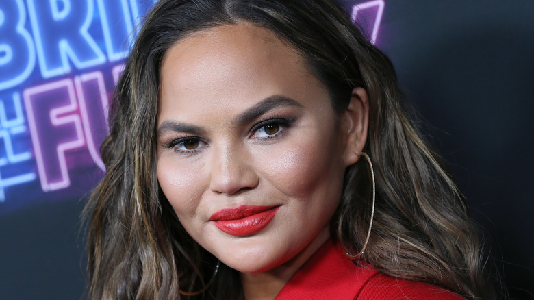 Chrissy Teigen on the red carpet