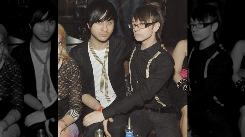 Brad Walsh and Christian Siriano hand-in-hand at a nightclub in 2008