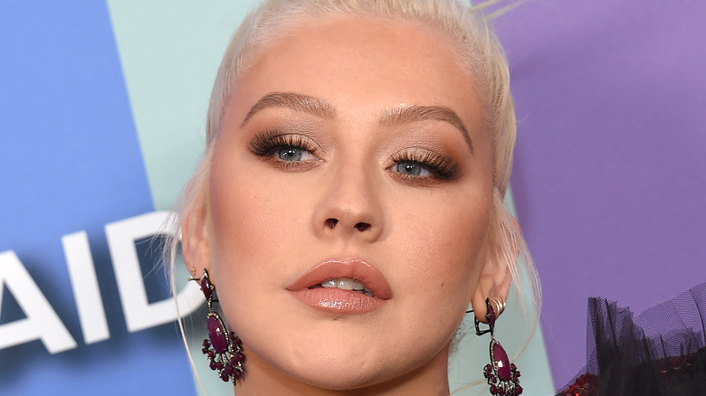 Christina Aguilera on the red carpet 