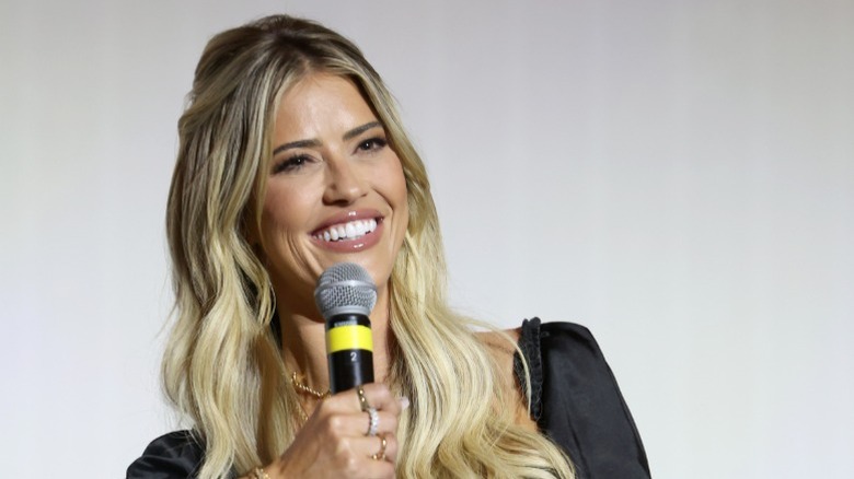 Christina Haack speaks onstage during an Emmy Event at Pacific Design Center (2025)