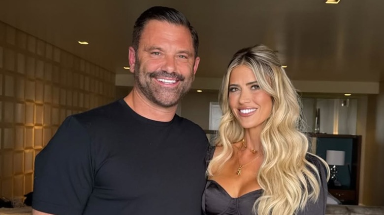 Christina Haack and boyfriend Chris Larocca in a photo Haack shared to Instagram on May 2, 2025