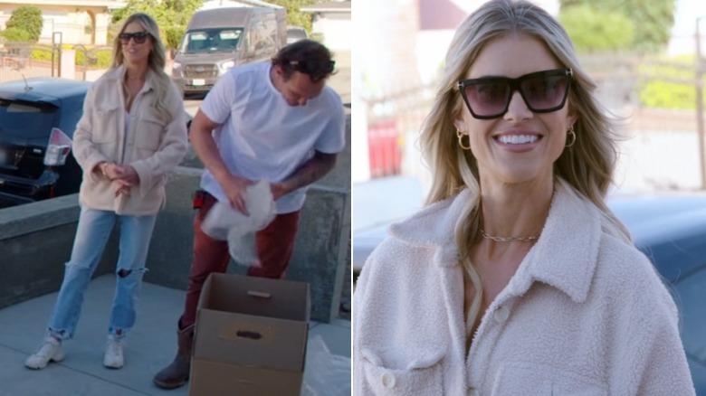 Split image of Christina Haack on Episode 5 of "The Flip Off" (2025)