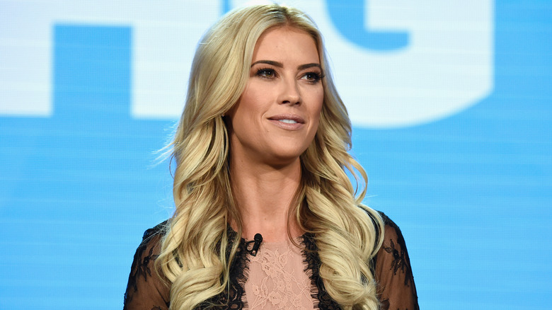 Christina Hall on an HGTV panel in 2019