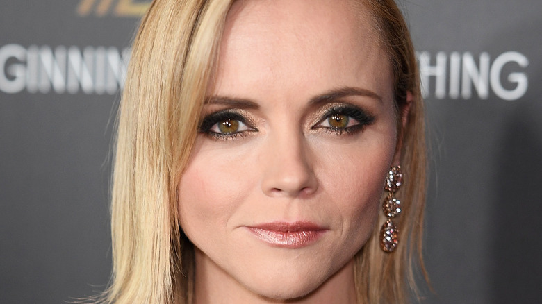 Christina Ricci poses on the red carpet