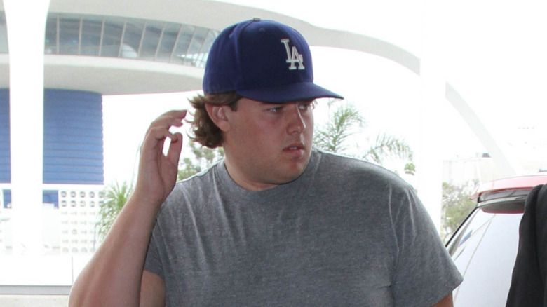 Christopher Schwarzenegger at the airport in 2016