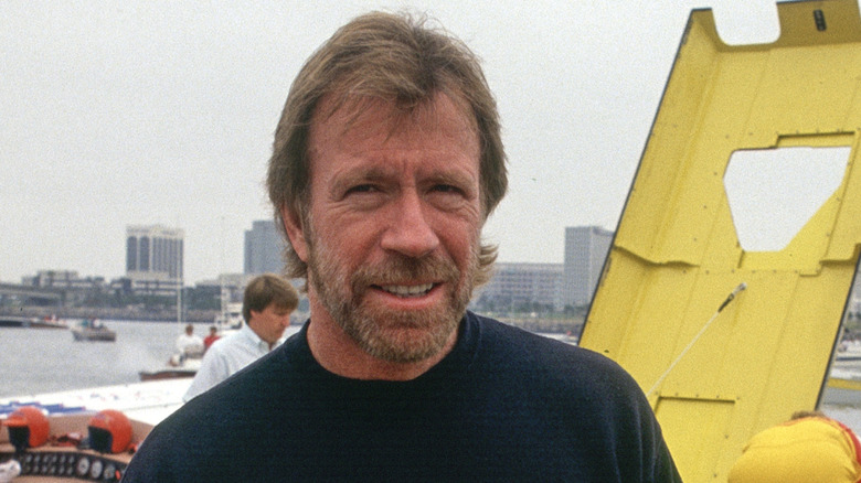 Chuck Norris smiling