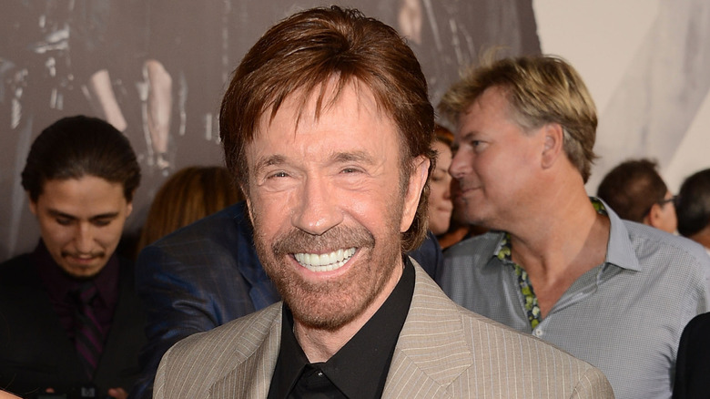 Chuck Norris grinning
