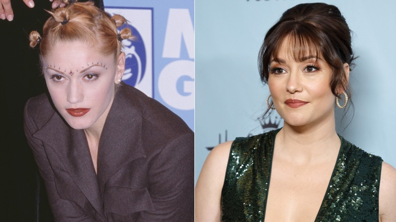 Split image of Gwen Stefani and Chyler Leigh