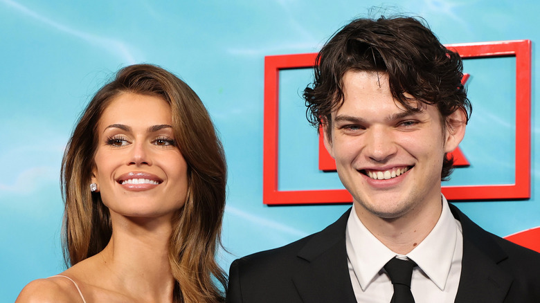Kaia Gerber and Homer Gere at a red carpet event for FX's "The Shards"