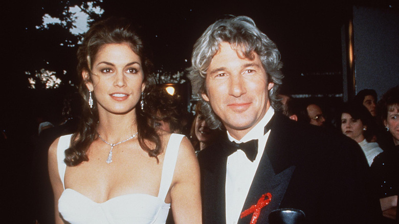 Cindy Crawford and Richard Gere at a red carpet event