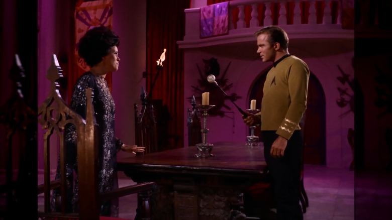 William Shatner and Antoinette Bower in Star Trek