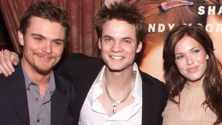 Clayne Crawford, Shane West, and Mandy Moore attending premiere