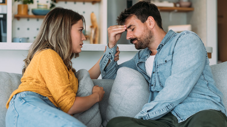 Couple talking about their relationship