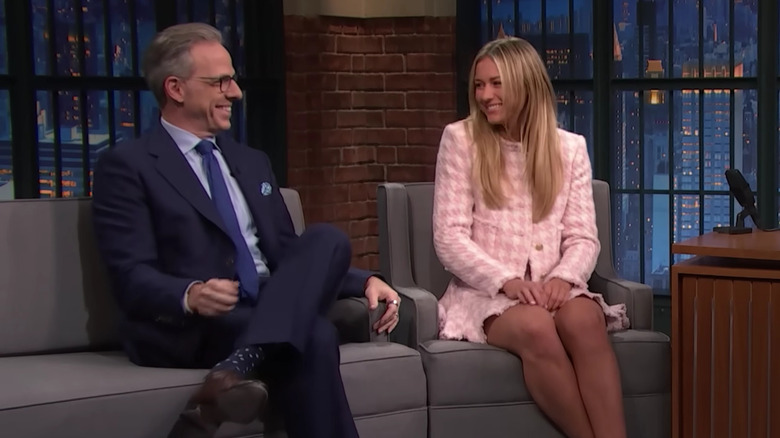 Jake Tapper and his daughter Alice Paul Tapper appear on "Late Night with Seth Myers" (2024)