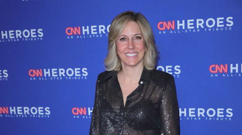 Alisyn Camerota smiling in a sparkly outfit