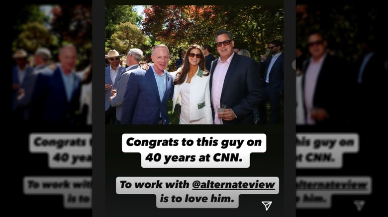Kaitlan Collins' Instagram story showing her posing with others