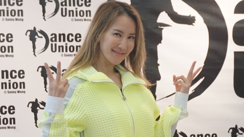 Coco Lee rehearses for a tour