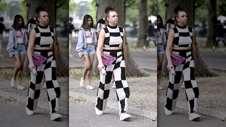 black and white matching set