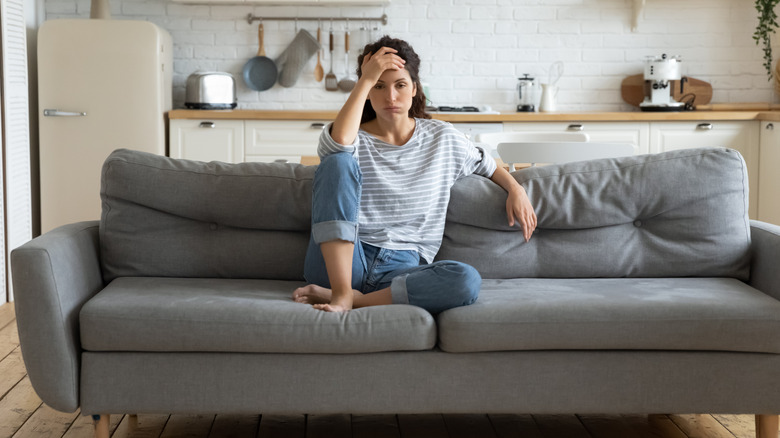 Woman with fatigue