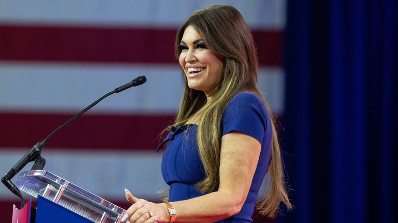 Kimberly Guilfoyle on stage at the 2023 CPAC Washington, DC conference