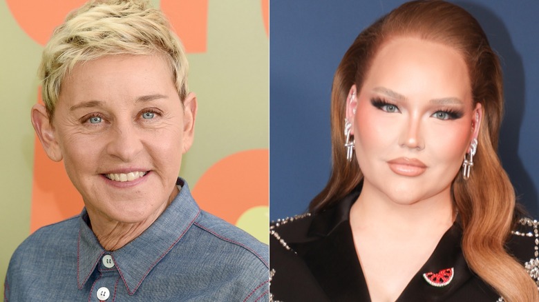 Split image of Ellen DeGeneres and Nikkie de Jager