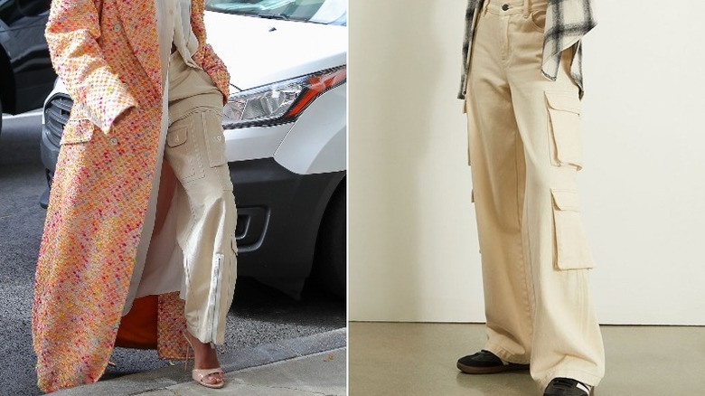 Beige cargo pants