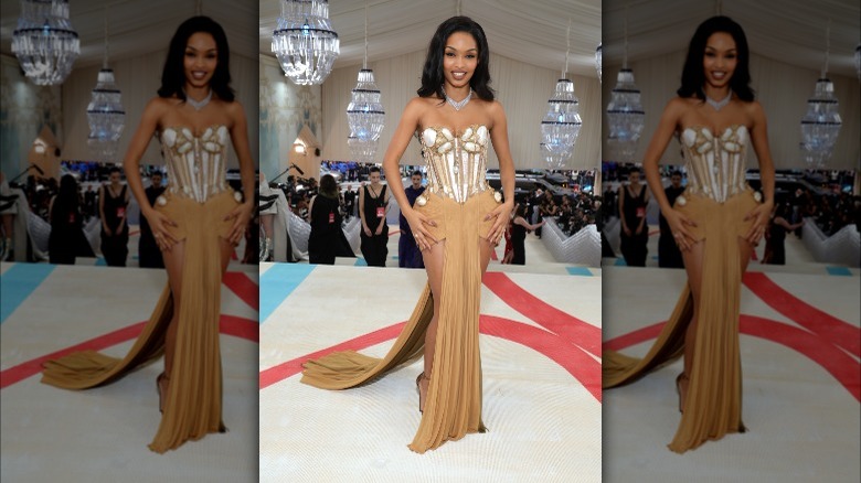 Yara Shahidi in Jean Pail Gaultier