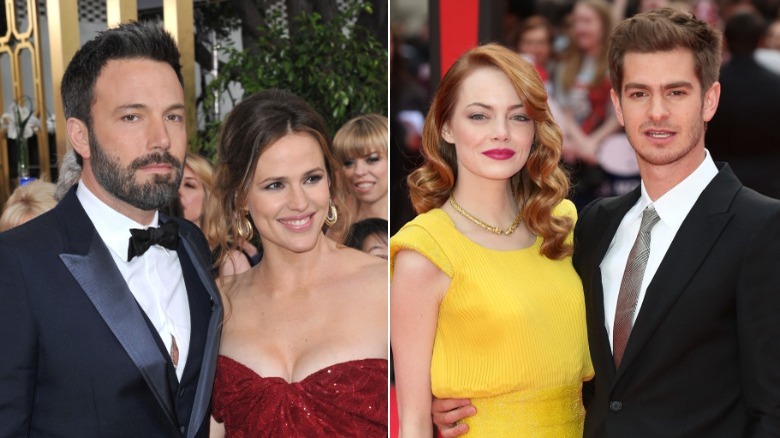 Ben Affleck and Jennifer Garner/Emma Stone and Andrew Garfield