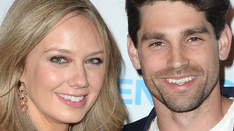 Justin Gaston and Melissa Ordway smiling