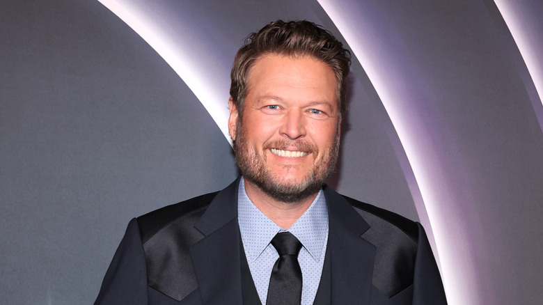 Blake Shelton smiling