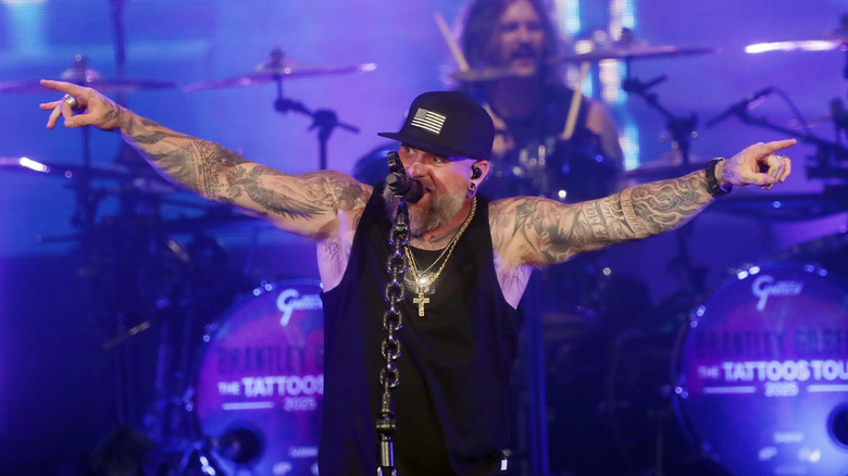 Brantley Gilbert performing on stage