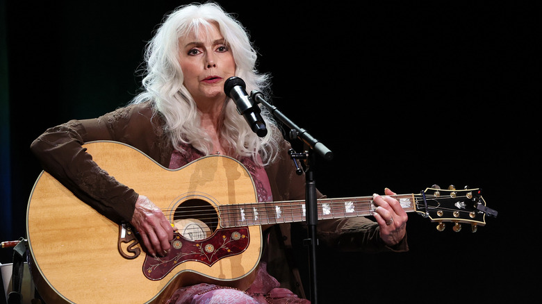 Emmylou Harris performing on stage