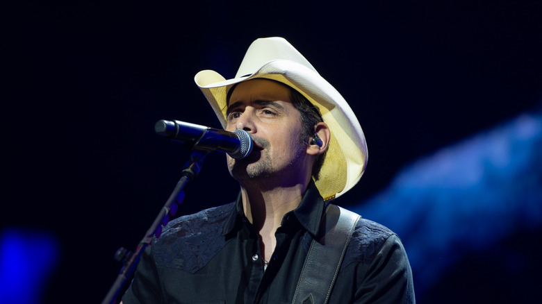 Brad Paisley performing on stage