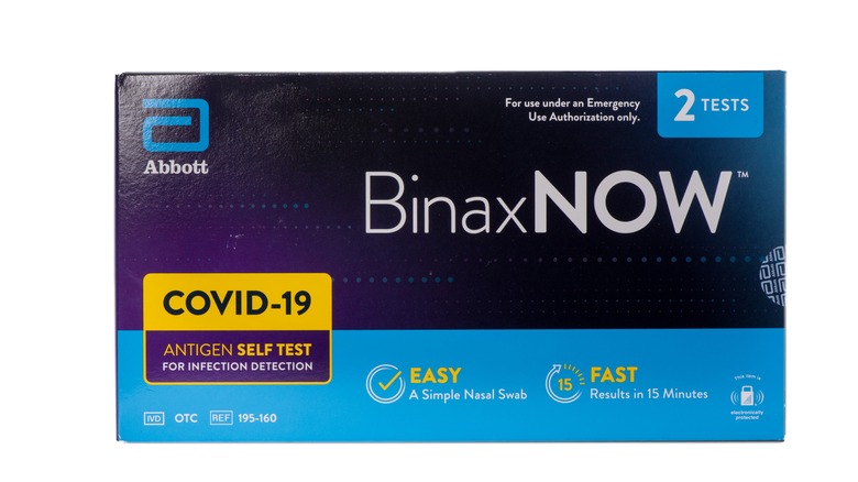 BinaxNOW test kit