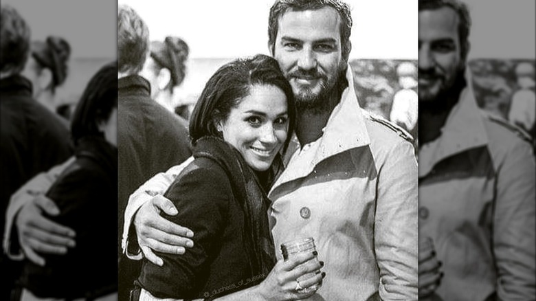 Meghan Markle and Markus Anderson at a fashion show in 2013.