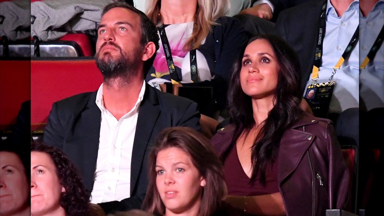 Markus Anderson and Meghan Markle attend the opening ceremony on day 1 of the Invictus Games Toronto 2017