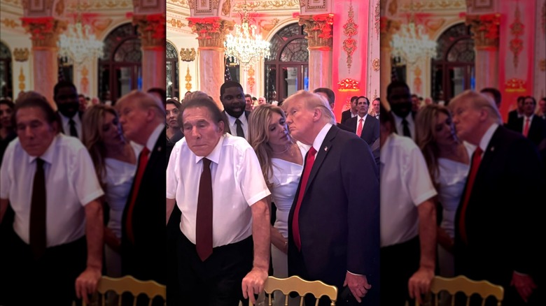 Marla Maples and President Donald Trump at the Mar-A-Lago Club