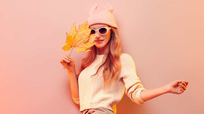 A woman wearing a beanie 