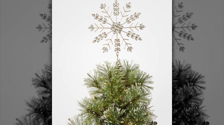Snowflake tree topper