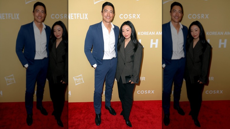 Daniel Henney and Ru Kumagai attend a red carpet awards event in 2025