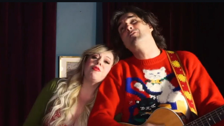 Kirsten Vangsness and Stephen Moffitt singing