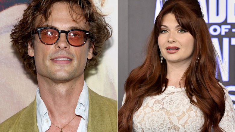 Matthew Gray Gubler and Willow Avalon in a split photo