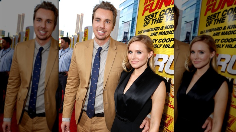 Dax Shepard & Kristen Bell attend the premiere of "Hit & Run"