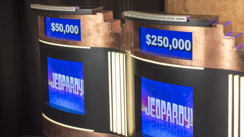 Jeopardy! contestant podiums