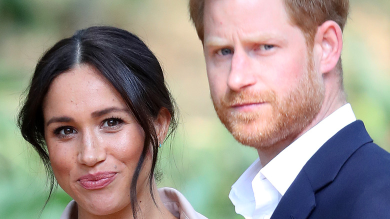 Meghan Markle and Prince Harry posing 